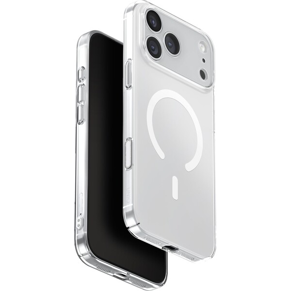 E-shop UNIQ Airsuit MagClick MagSafe kryt iPhone 17 Pro Max Lesklý Priehľadný/Biely