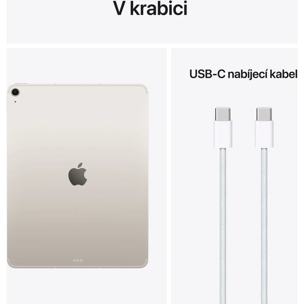 Apple iPad Air 13" 128GB Wi-Fi + Cellular hviezdne biely (2026) (Kategória A) - Tablety - Obrázok da9e13d089b1481a83bf6ae643ff1c81