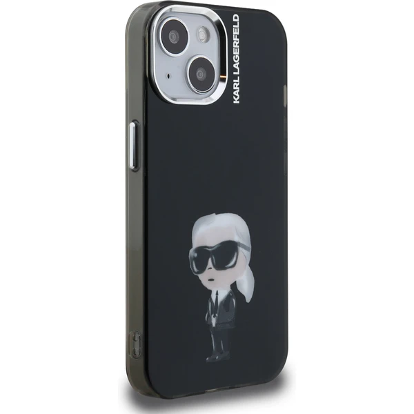Karl Lagerfeld IML Aquarelle Karl kryt iPhone 15 čierny - Puzdra - Obrázok daa56c7fc26f4a8c8a7b0cef52d72493