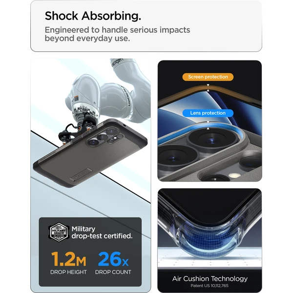 Spigen Tough Armor MagSafe kryt Samsung Galaxy S26 Ultra tmavozelený - Puzdra - Obrázok dab87c1ff3c94dcba3c05db63541a50b