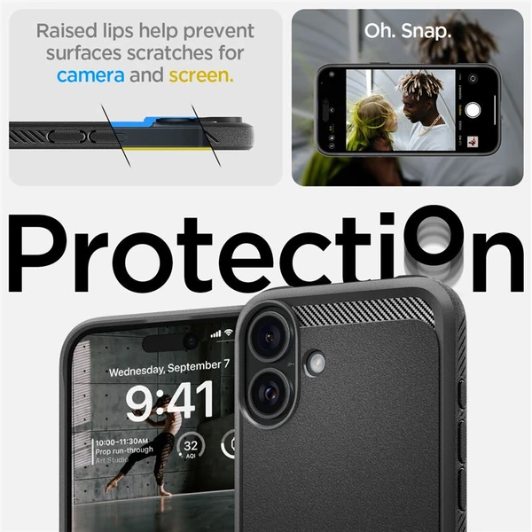 Spigen Rugged Armor MagSafe kryt iPhone 16 matte black - Puzdra - Obrázok dae2836d286f4f05b3ab4d844051e36d
