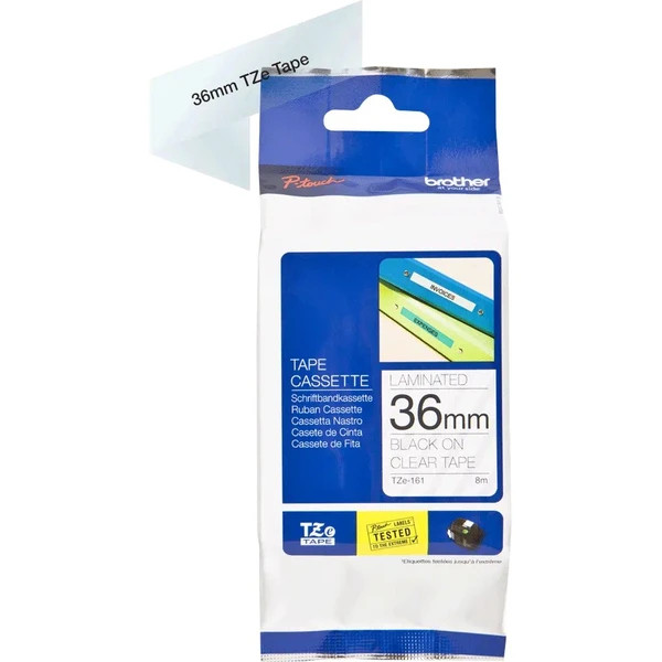 Brother TZe-161 páska čierna na priehľadnom 36 mm - Pásky pre štítkovače - Obrázok daef9c78627a483aa2181b31b2775363