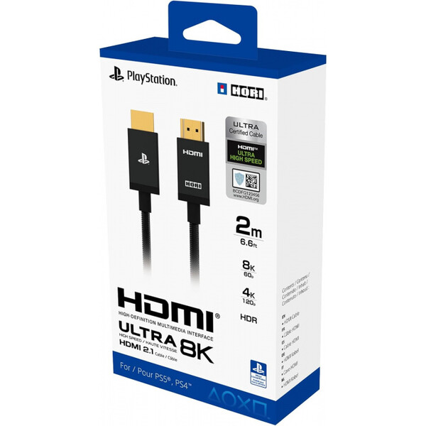 Hori HDMI 2.1/HDMI 2.1 kábel pre PS5 8K 2m čierny