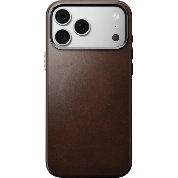 Nomad Traditional Leather (Horween) MagSafe kožený kryt iPhone 17 Pro Max/18 Pro Max Rustic Brown - Puzdra - Obrázok db62aa8834354732b3ff55daace39681