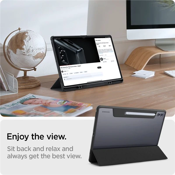 Spigen Ultra Hybrid Pre púzdro Samsung Galaxy Tab S10/S9/S8 Ultra čierne - Puzdra - Obrázok db697b54f5c948f9b8ee80b2c5972d26