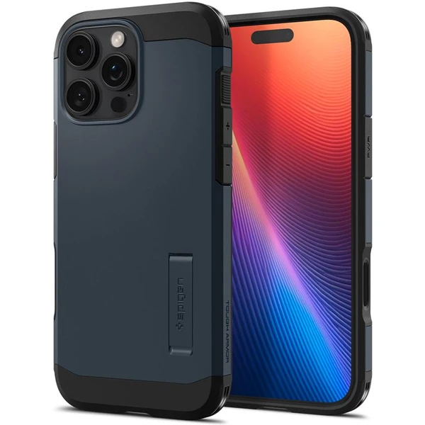 Spigen Tough Armor T MagSafe kryt iPhone 16 Pre Max modrý - Puzdra - Obrázok db94ca7c06da452fac95faa11ad4e0c3