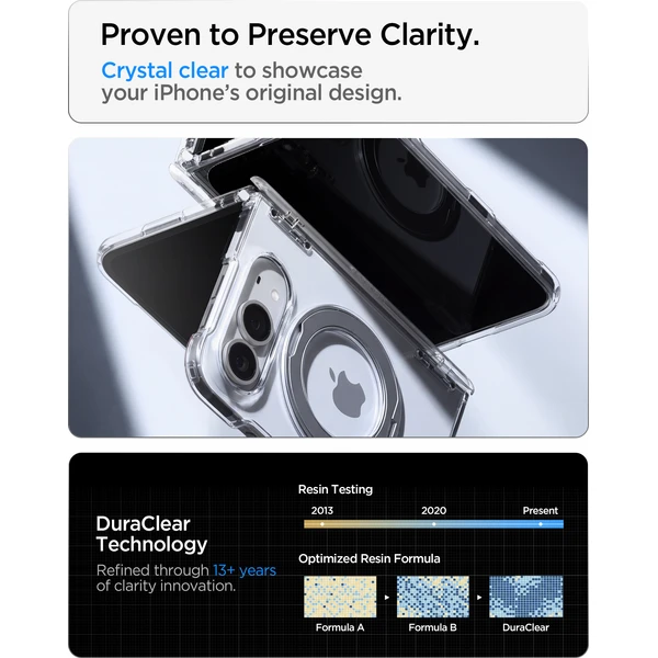 Spigen Ultra Hybrid Pro S MagSafe kryt iPhone 18 Fold clear white - Puzdra - Obrázok dba037a9fae74df4829c54e5ba3044e9
