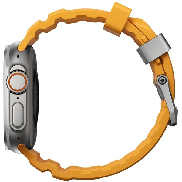 Nomad Rocky Point Band remienok Apple Watch 49/45/44/42mm strieborný/žltý - Remienky - Obrázok dbb01b7d9ca64bbebe43bd847163e69a
