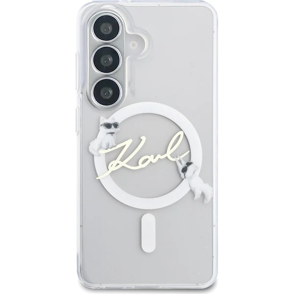 Karl Lagerfeld IML Choupette Karl Script Logo Magnetický kryt Samsung Galaxy S26 číry - Puzdra - Obrázok dbb26ce4c0e34bb4b5bd0cc4f87fbe08
