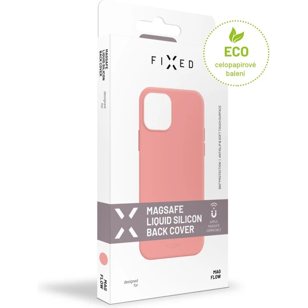Zadný kryt FIXED MagFlow s podporou MagSafe pre Apple iPhone 14, ružový - Puzdra - Obrázok dbc05a7f69474689aa4f22fef7826610