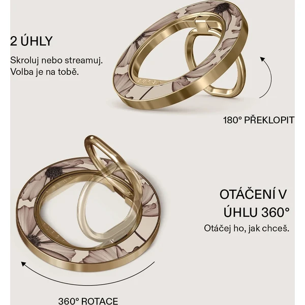 Burga Magnetic Ring držiak Barely Yours zlatý - Držiaky - Obrázok dbca09faf61b4896b130a3969921418b