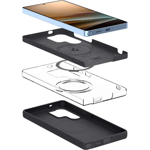 Spigen Silicone Fit MagSafe kryt Samsung Galaxy S25 Ultra čierny - Puzdra - Obrázok dbcf53cf5300477cbc7e4d435cfe8bf6