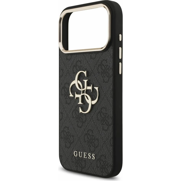 Guess PU 4G Metal Logo Strap Zadný kryt pre iPhone 18 Pro Max Black - Puzdra - Obrázok dbec7499668b41928e16f9f6f10297ef
