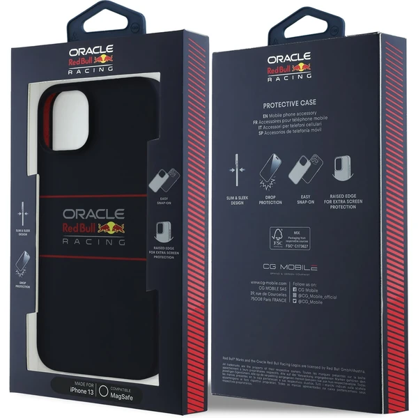 Oracle Red Bull Racing Silicone Horizontal Logo MagSafe kryt iPhone 13 modrý - Puzdra - Obrázok dc12ed8066d3444e852cf5da2c7c805c