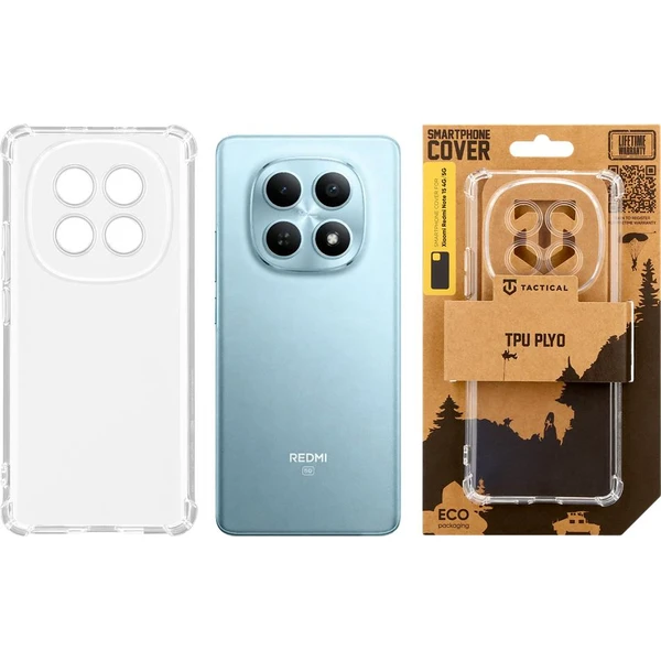 Taktický TPU Plyo kryt Xiaomi Redmi Note 15 4G/5G priehľadný - Puzdra - Obrázok dc16fd439326420e83946ed025e5393e