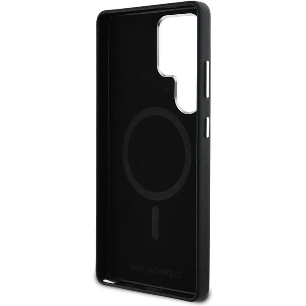 Karl Lagerfeld PU Saffiano Metal Logo a rám kryt Samsung Galaxy S25 Ultra čierny - Puzdra - Obrázok dc1bdd7852cf43498dacf9a5b148dff9