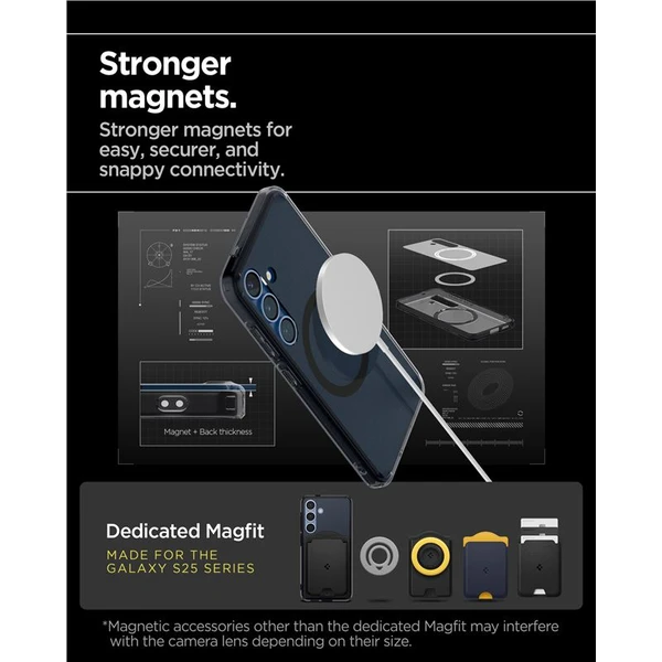 Spigen Ultra Hybrid MagSafe kryt Samsung Galaxy S25 čierny - Puzdra - Obrázok dc7e6fd425dd4fa0b2333258444c245d