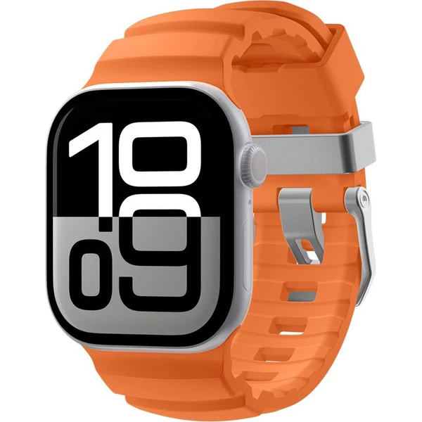 Spigen silikónový remienok Apple Watch 49/46/45/44mm oranžový - Remienky - Hlavný obrázok