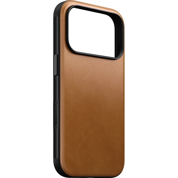 Nomad Modern Leather MagSafe kožený kryt iPhone 17 Pro/18 Pro English Tan - Puzdra - Obrázok dc8b027ba29c42c6a874dc2c791cc13a