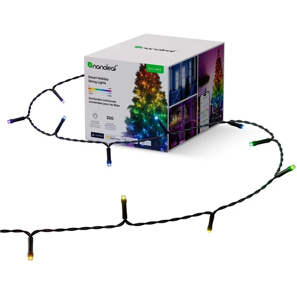 Nanoleaf Matter Smart Holiday String Lights (24 m/300 LEDs ...