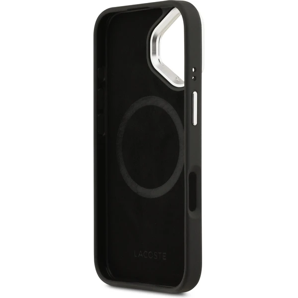 Lacoste Iconic Petit Pique Camera Stand MagSafe kryt iPhone 17 čierny - Puzdra - Obrázok dcd867df63aa47dbad662e2037599c57