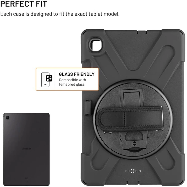 FIXED Rugged Tab Case odolné púzdro so stojanom Samsung Galaxy Tab S6 Lite 20/22/24 čierne - Puzdra - Obrázok dceea410ae204cd79f0d2cdfb891be95