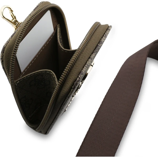 Guess Crossbody Popruh PU 4G Metal Logo + Peňaženka hnedá - Popruhy a crossbody - Obrázok dd1bbfd0cb5c4414b75faea612063bc8