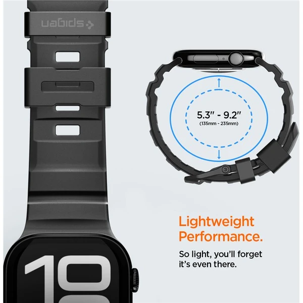 Spigen Silikónový remienok Apple Watch 49/46/45/44mm čierny - Remienky - Obrázok dd35fe79e8134ab9ac028d198d61b6cf