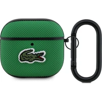 Lacoste Petit Pique Croc Logo Patch puzdro AirPods 4 zelené - Puzdra