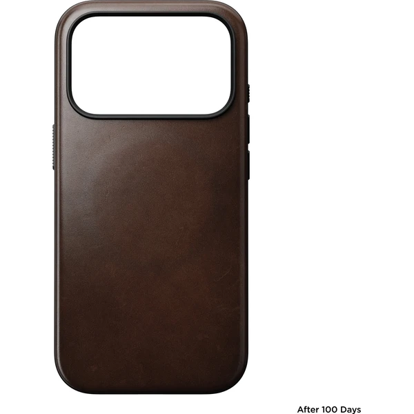 Nomad Modern Leather (Horween) MagSafe kožený kryt iPhone 18 Pro Rustic Brown - Puzdra - Obrázok dd5aad4519cb4971972227acd45108eb