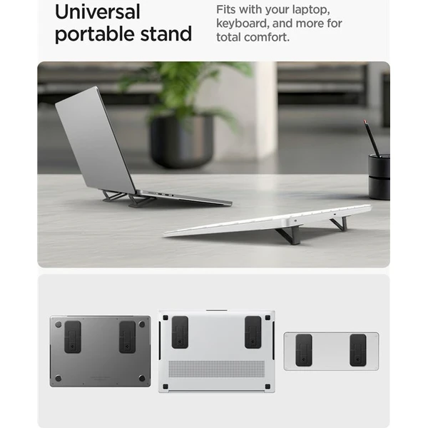 Spigen Slim Fold Laptop Stand LD201-S2 stojanček pre notebook/MacBook čierny - Stojany - Obrázok dd62e305a41b4b26ad9921bd2f2c5e3a