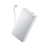 Anker Zolo powerbanka 20000mAh, 22,5W s káblom USB-C biela - Powerbanky