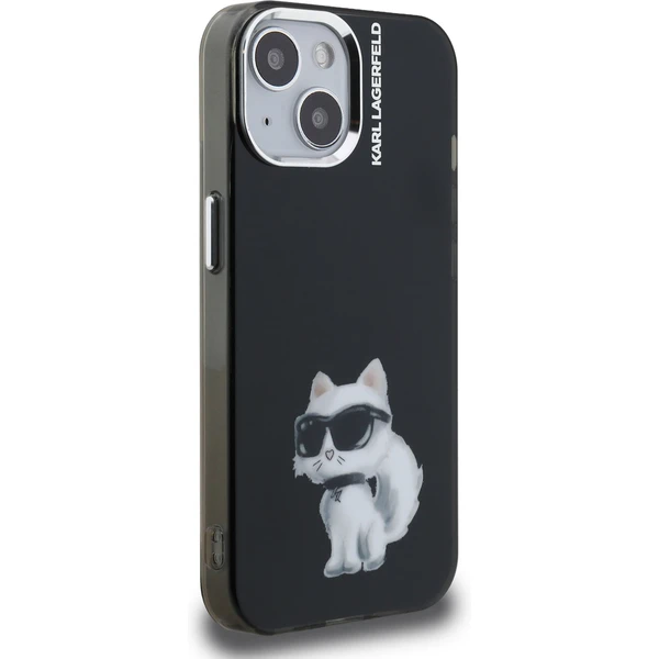 Karl Lagerfeld IML Aquarelle Chúpette kryt iPhone 15 čierny - Puzdra - Obrázok dd86c3cd9b8a4ce8af96e689b67ff420