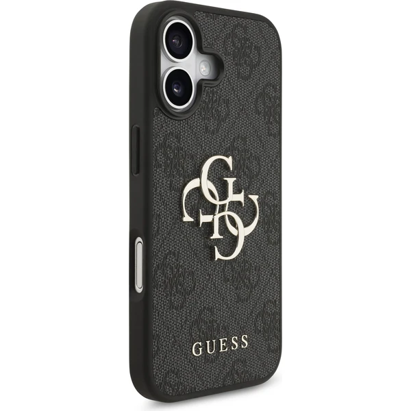 Guess PU 4G Metal Logo kryt iPhone 17 sivý - Puzdra - Obrázok dd8bd9fb69ed4867adb0b50ba43ec592
