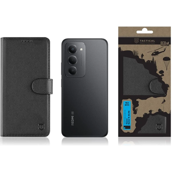 Tactical Field Notes púzdro Xiaomi Redmi 15 4G/5G čierne - Puzdra - Obrázok dda021114b7b4b6287d9f57064a753e7