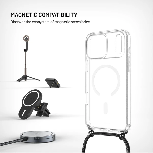 FIXED MagPure Neck kryt s čiernou šnúrkou na krk pre Apple iPhone 17 Pro Max - Puzdra - Obrázok ddccfafec9ac42e1ad30e94e88d74f7f