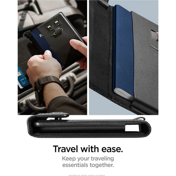 Spigen Universal Passport Holder puzdro na cestovné doklady čierne - Puzdra - Obrázok ddd2eead66b04391b009d423c008c034