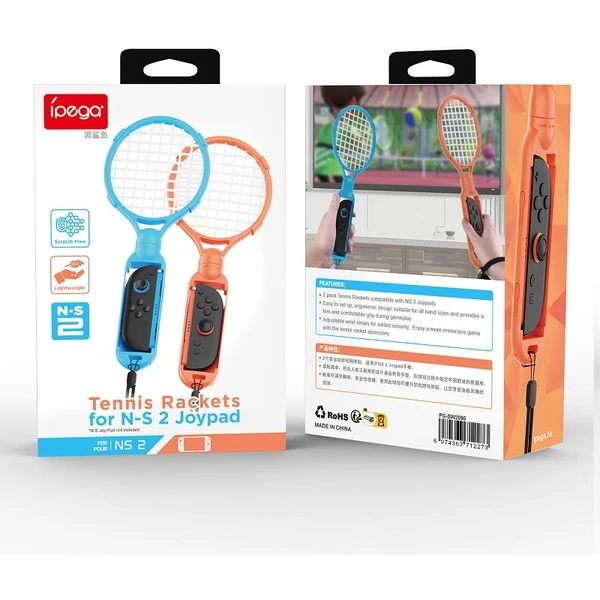 iPega SW2090 Tenisové Rakety pre JoyCon Nintendo Switch 2 červená/modrá - Konzolové príslušenstvo - Obrázok dde605bbce464c18892f68c7eac70a92
