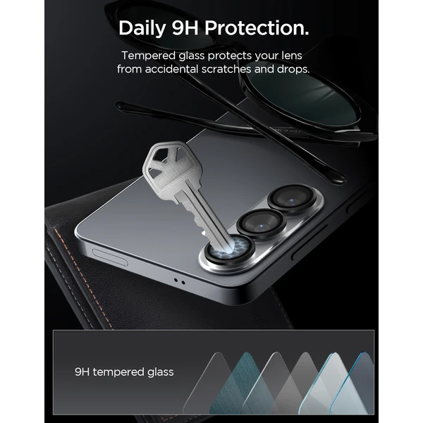 Spigen Glass tR EZ Fit Optik Pro HD skla na fotoaparát Samsung Galaxy S26+ čierna (2 ks) - Ochranné fólie a sklo - Obrázok dde6587ad620497d8130c8de5c8288da