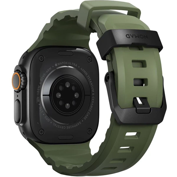 Nomad Rocky Point Band remienok Apple Watch 49/45/44/42mm čierny/tmavo zelený - Remienky - Obrázok ddf01d79961d4ecea720cd978a696928