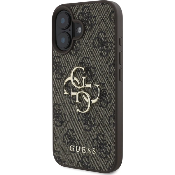 Guess PU 4G Metal Logo kryt pre iPhone 16 hnedý - Puzdra - Obrázok de061ba04d684aafbfcdf2c1f60f2ef2