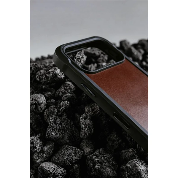 Nomad Rugged Leather Case (Horween) MagSafe kožený kryt iPhone 17 Pro Max Rustic Brown - Puzdra - Obrázok de90d796d55b4f2e8c4bd7785590a5a8