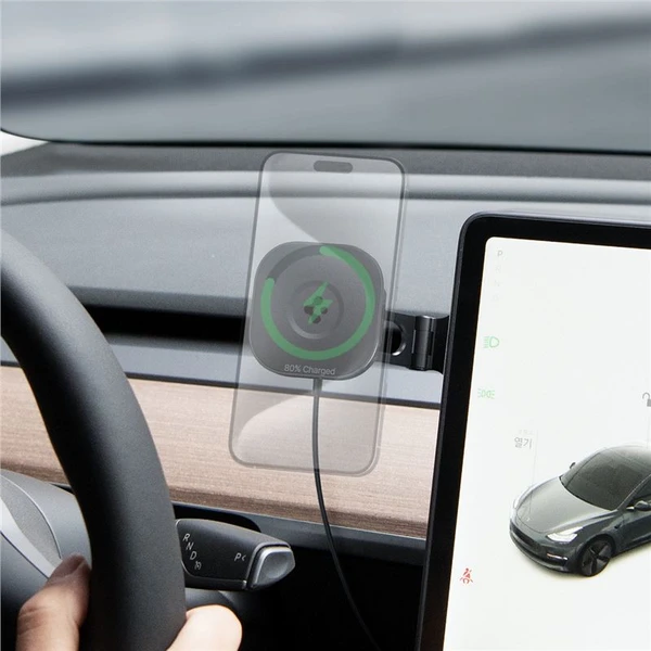 Spigen OneTap Pro 3 Wireless Car Charger MagSafe držiak s nabíjaním na displej Tesla - Držiaky - Obrázok de9d4d79b49040cf904693d8ab118769