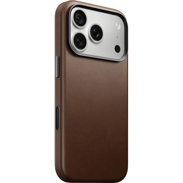 Nomad Traditional Leather MagSafe kožený kryt iPhone 17 Pro/18 Pro Brown - Puzdra - Hlavný obrázok