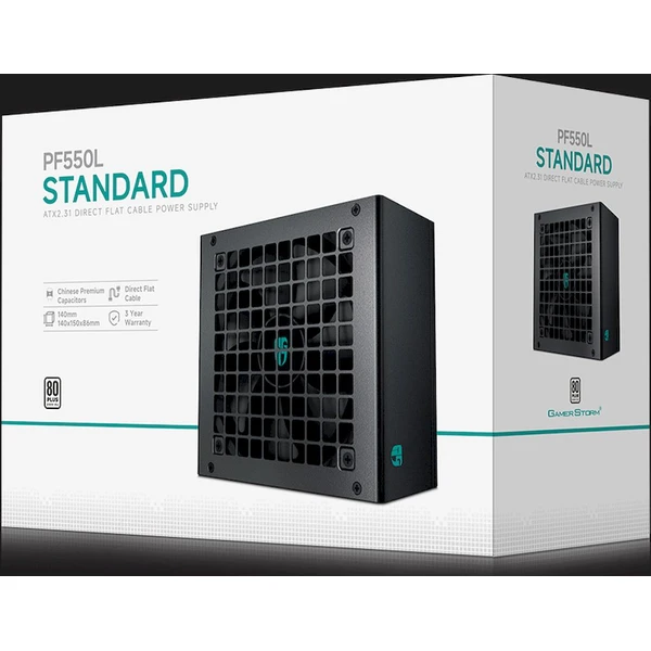 DEEPCOOL GAMERSTORM PF550L 550W čierny - Zdroje - Obrázok dec3336bd1c649e4a8fc9e6e94815d7d