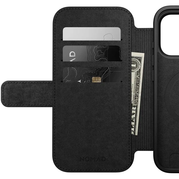 Nomad Modern Leather Folio MagSafe kožené púzdro iPhone 17 Pro Black - Puzdra - Obrázok dec8bdfaf179441084cf893829cd0ed6