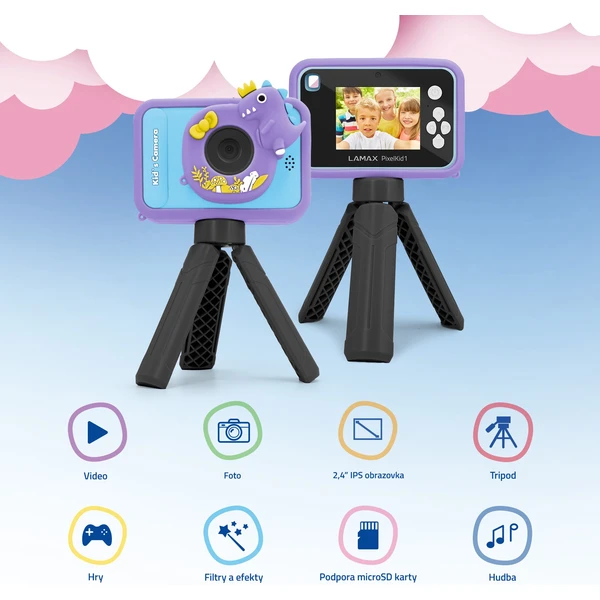 LAMAX PixelKid1 detský fotoaparát modrý - Fotoaparáty - Obrázok decc24ba933040c7a74cf5ea617fb000