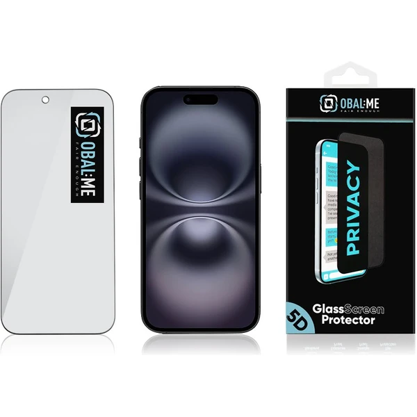 OBAL:ME Privacy 5D tvrdené sklo Apple iPhone Air čierne - Ochranné fólie a sklo - Obrázok dee72aa3e8564505b644def802c5d4d0