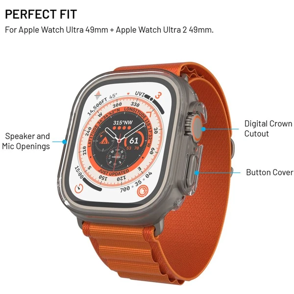 FIXED Pure Watch puzdro s temperovaným sklom Apple Watch Ultra 49mm číre - Puzdra - Obrázok df0bce0a037745d883dde45c6e6ed057