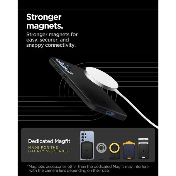 Spigen Thin Fit MagSafe kryt Samsung Galaxy S25 čierny - Puzdra - Obrázok df0dcefee3d445a7ae7d4eaeca2c4b12